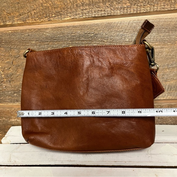 BERLINER BAGS Vintage Leather Shoulder Bag Marbella Crossbody Never Used - Picture 12 of 12